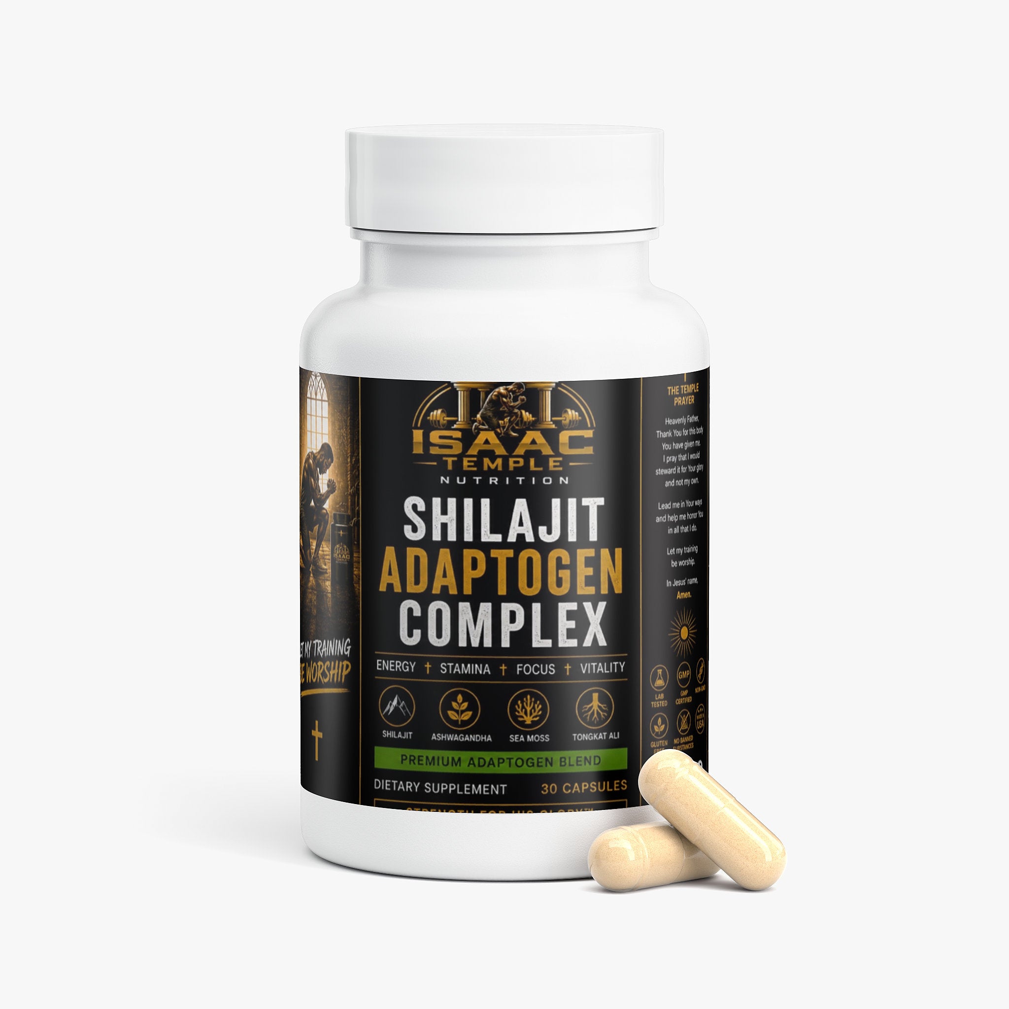 Shilajit Adaptogen Complex Isaac temple nutrition