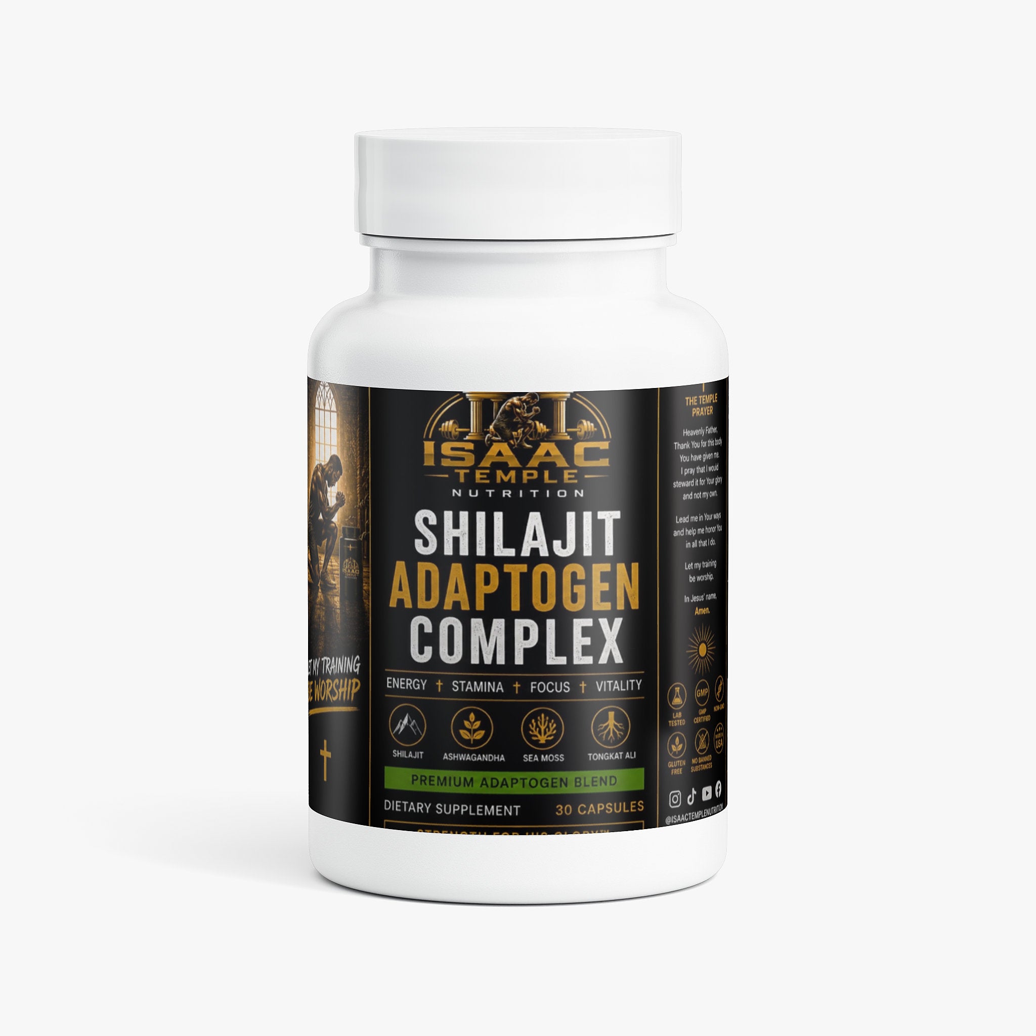 Shilajit Adaptogen Complex Isaac temple nutrition