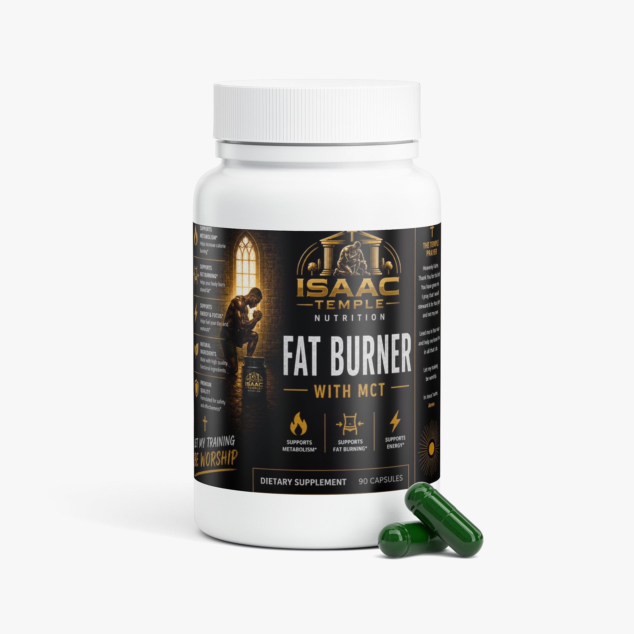 Fat Burner with MCT Isaac temple nutrition