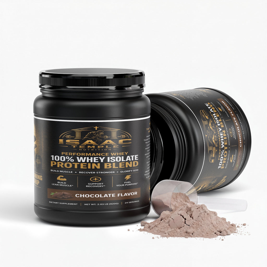 Performance Whey Protein Blend (Chocolate) Isaac temple nutrition