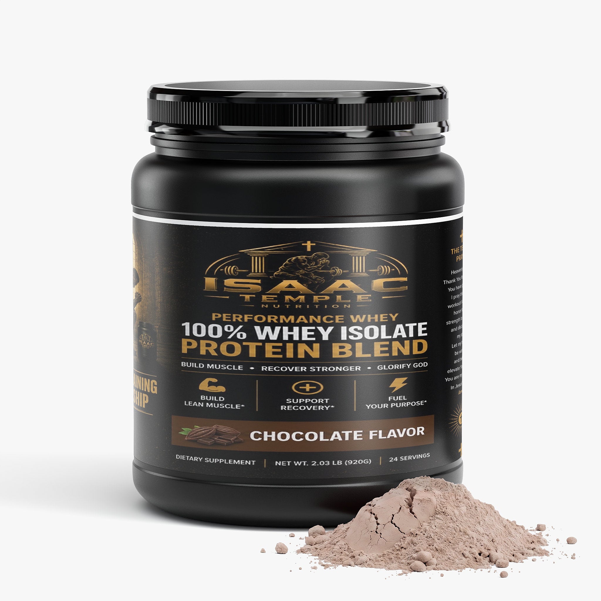Performance Whey Protein Blend (Chocolate) Isaac temple nutrition