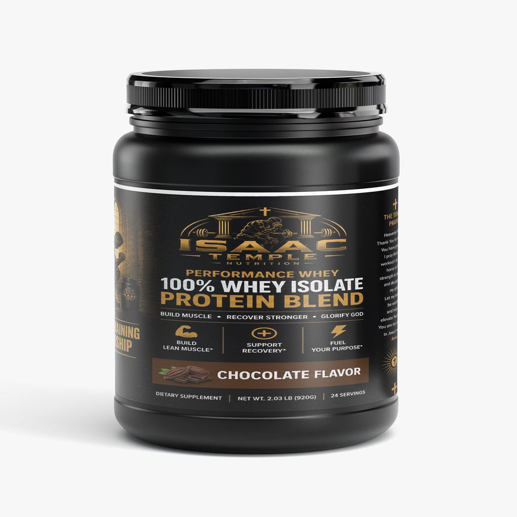 Performance Whey Protein Blend (Chocolate) Isaac temple nutrition