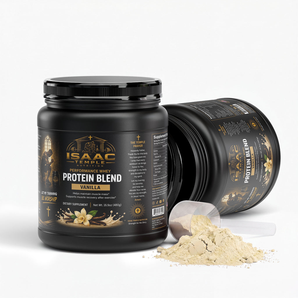 Performance Whey Protein Blend (Vanilla) Isaac temple nutrition