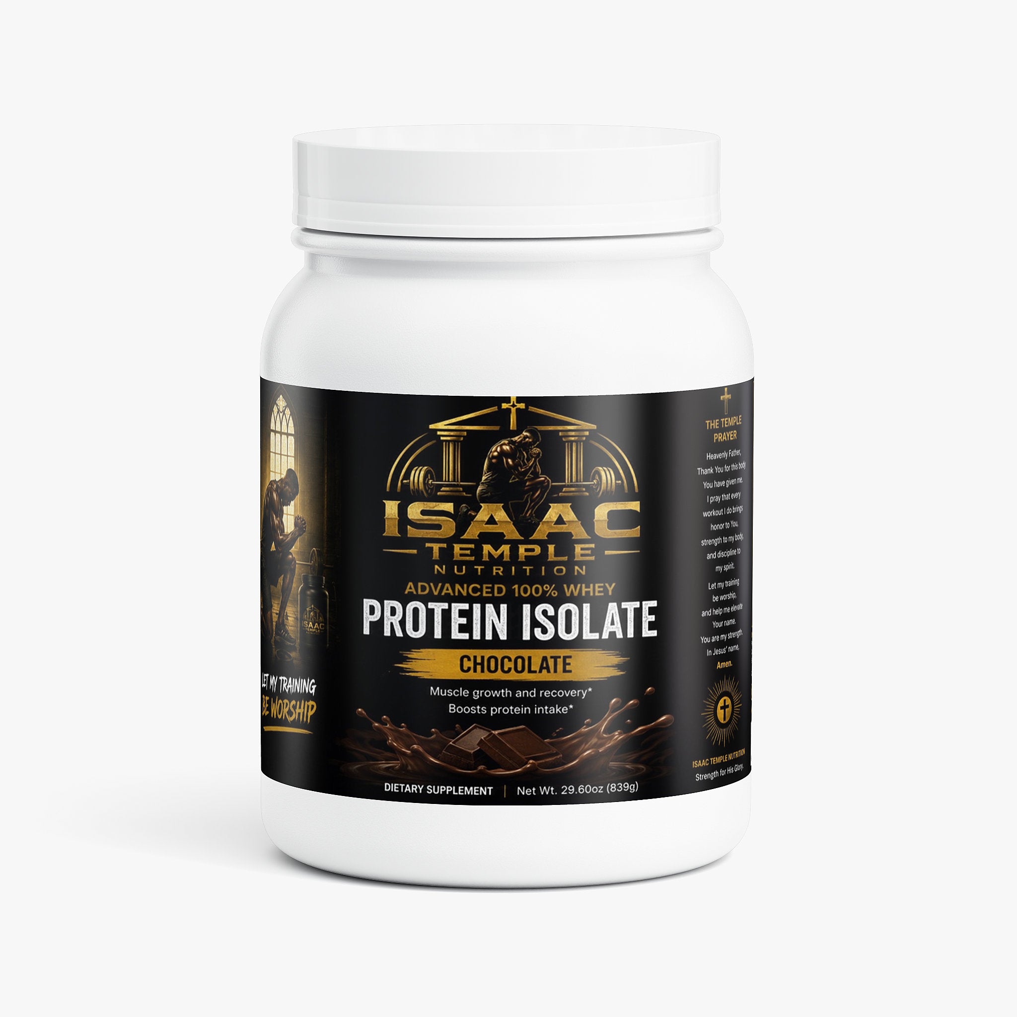 Advanced 100% Whey Protein Isolate (Chocolate) Isaac temple nutrition