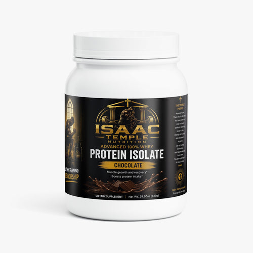 Advanced 100% Whey Protein Isolate (Chocolate) Isaac temple nutrition