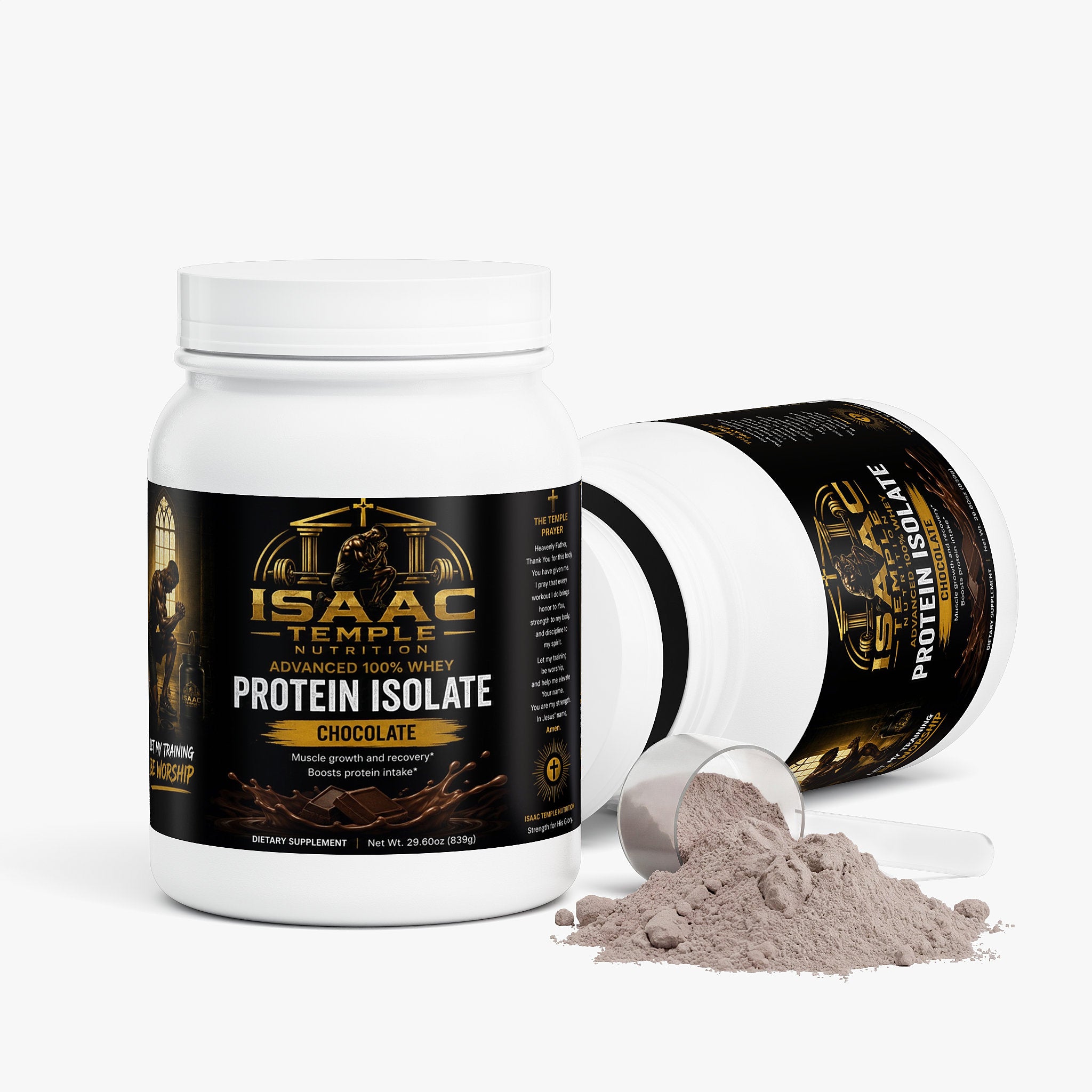 Advanced 100% Whey Protein Isolate (Chocolate) Isaac temple nutrition