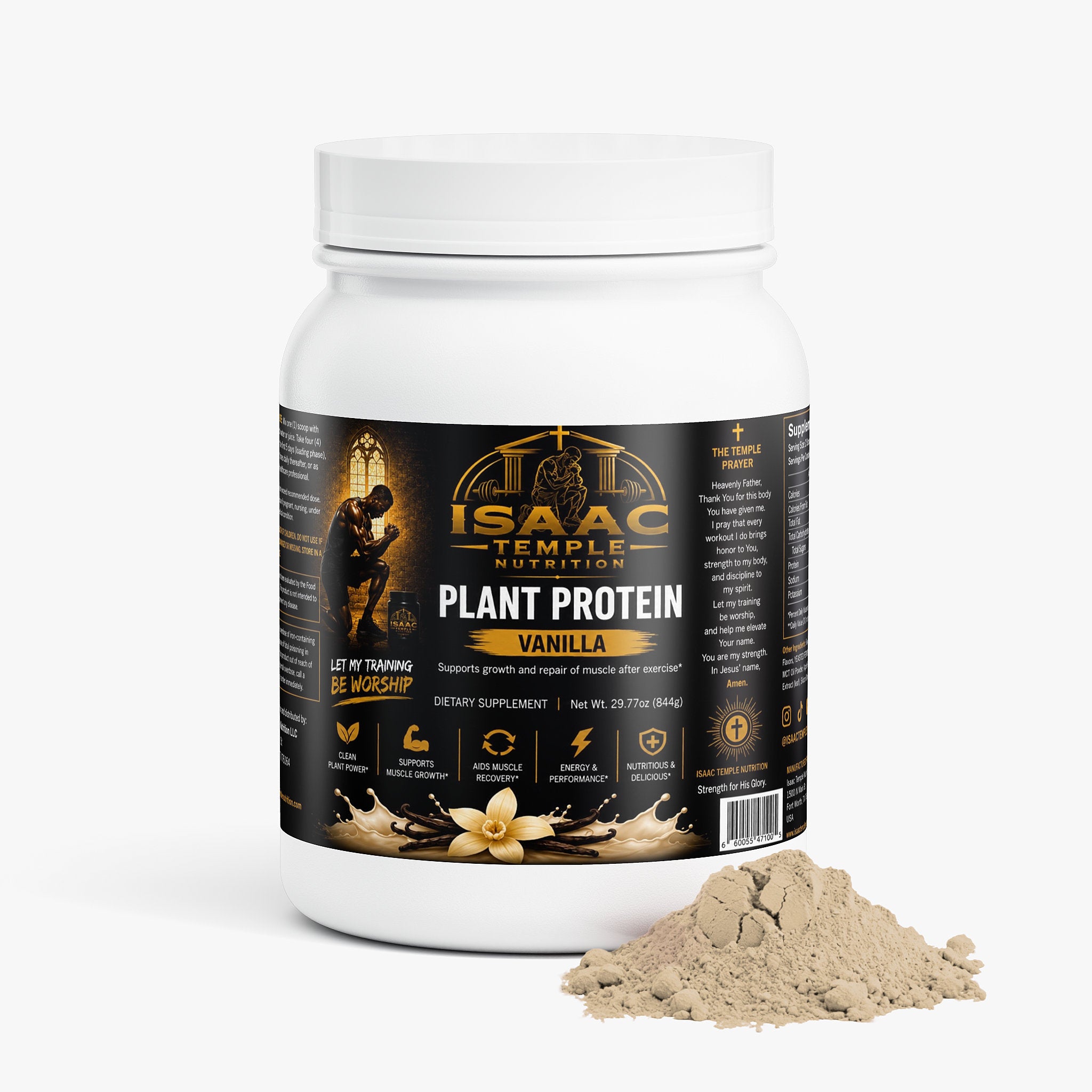 Plant Protein (Vanilla) Isaac temple nutrition
