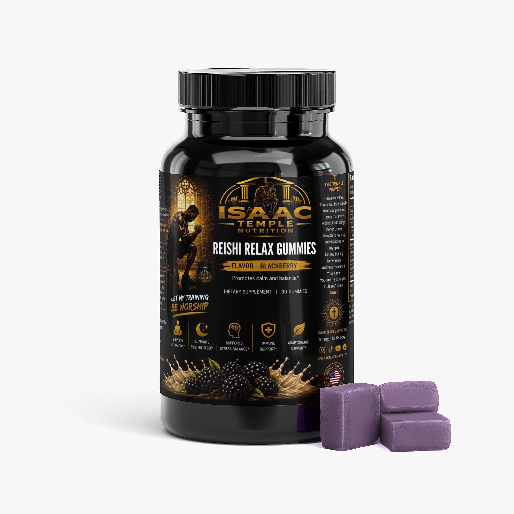 Reishi Relax Gummies Isaac temple nutrition