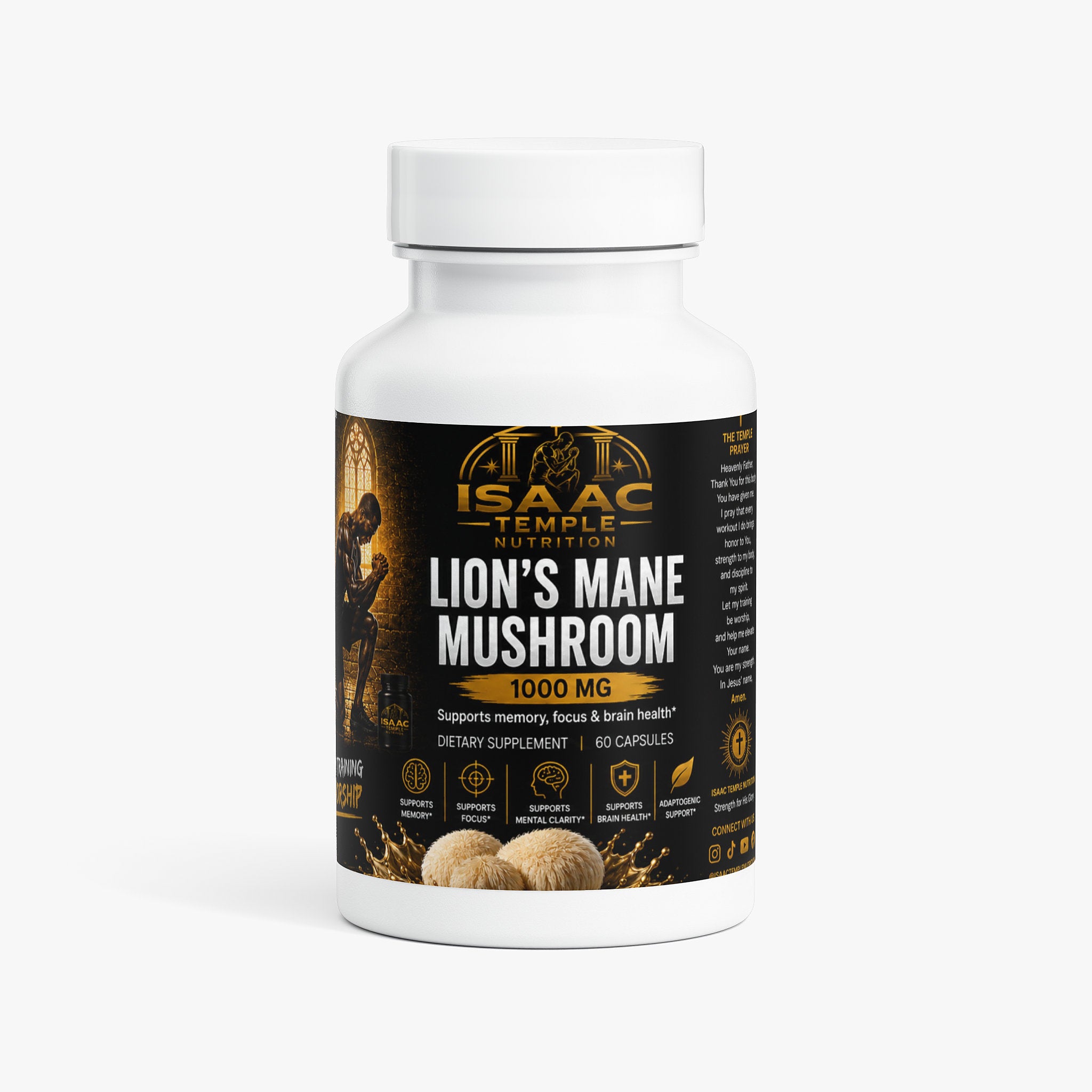 Lion's Mane Mushroom Isaac temple nutrition