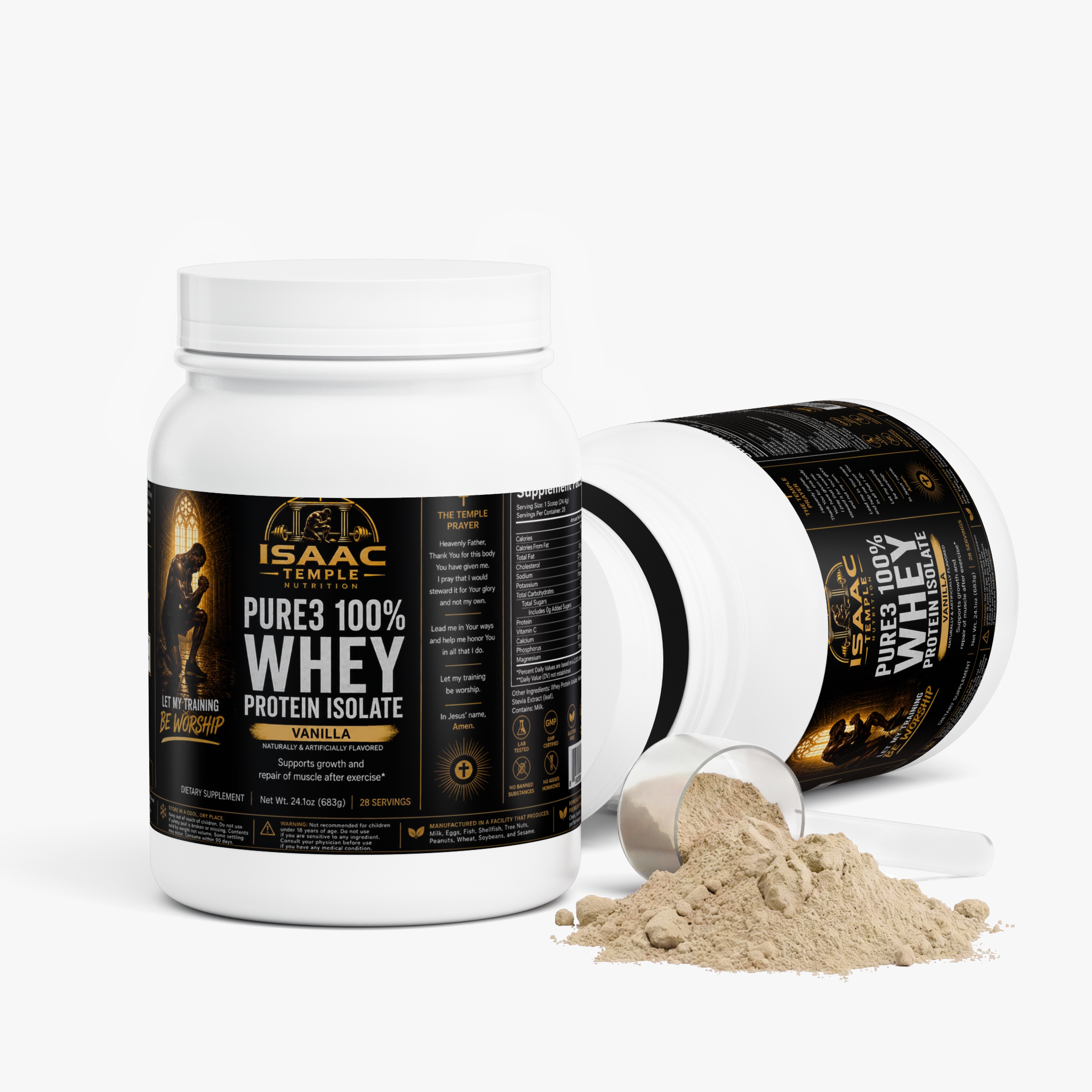 Pure3 100% Whey Protein Isolate (Vanilla)