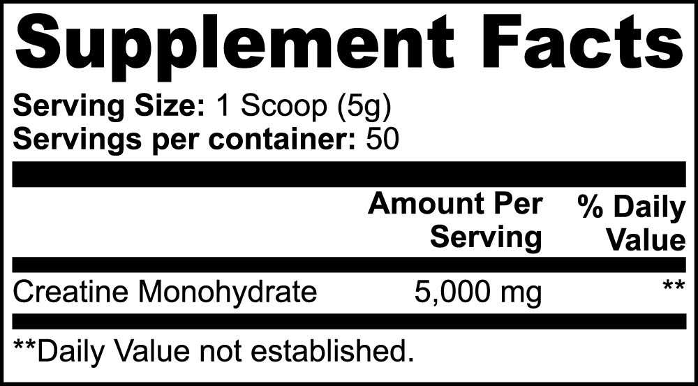 Creatine Monohydrate Isaac temple nutrition