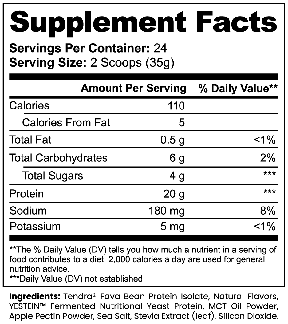Plant Protein (Vanilla) Isaac temple nutrition