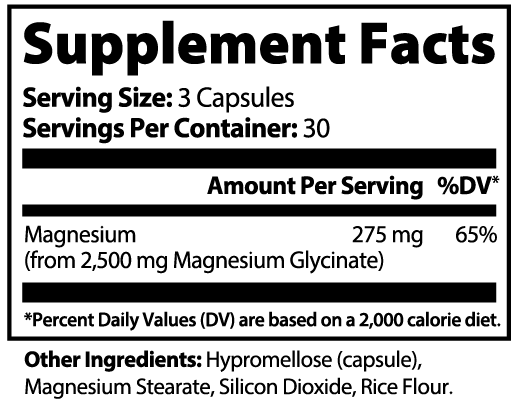 Magnesium Glycinate Isaac temple nutrition